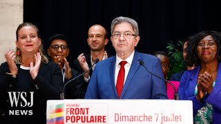 Leftist Coalition Projected to Win Most Seats in French National Assembly | WSJ News