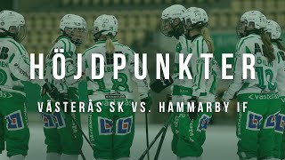 STORSEGER ÖVER HAMMARBY IF! 💚 | HÖJDPUNKTER | Västerås SK - Hammarby IF 12-1 | Elitserien Dam