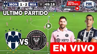 Monterrey vs. Inter Miami en vivo, donde ver, a que hora juega Rayados vs. Inter Miami Concacaf 2024