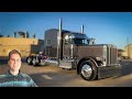 Legendary Gray with Maroon Painted Frame 2021 Peterbilt 389 Custom