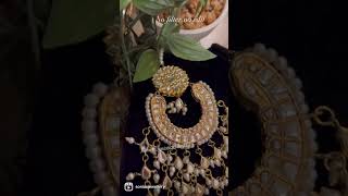 Jhomer passa premium quality #Thappa #Kundan #reel #uk #jewellery #fy #viral #reel #shadi #mehndi #s