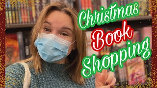 CHRISTMAS BOOK SHOPPING VLOG ||xmas books||free little libraries||come book shopping with me