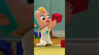 Why do the Blocks Keep Falling?! #shorts | ARPO | Moonbug No Dialogue Comedy Cartoons for Kids