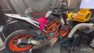 KTM duke 390 2020 / stock vs tuned / dyno rezultatai