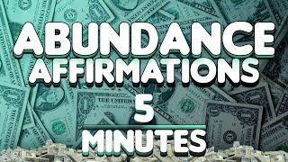 Wealth and Abundance Affirmations (Guided) | 5 Minutes | Law Of Attraction