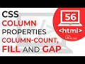 CSS Column Properties  | Column count, fill & gap | Learn CSS in Hindi | #56