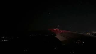 Night Landing in Roanoke, Virginia in an AA E145