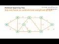 Lecture 31: Minimal Spanning Trees