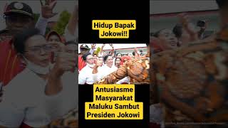 Antusiasme Masyarakat Maluku Menyambut Presiden Jokowi #bhfyp