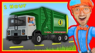 Explore Machines with Blippi | Garbage Trucks and More!