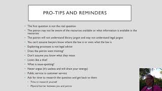Reference interview protips default