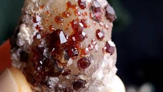 Spessartine garnet specimen