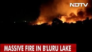 In Bengaluru, 5,000 Armymen Fought Raging Fire At Bellandur Lake