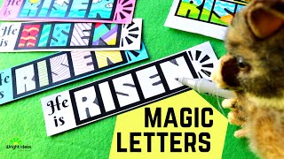 MAGIC BOX LETTERS - 'He is risen!'  Easter craft with Pete