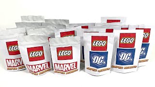 Mystery LEGO Marvel and DC Minifigures - 20 Pack Opening! Custom Blind Bags!