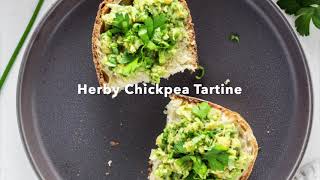 Herby Chickpea Tartine