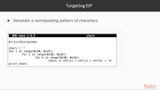 Binary Exploits with Python : Stack Buffer Overflow | packtpub.com