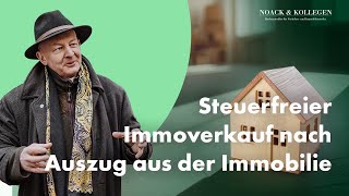 Steuerfreier Immobilienverkauf nach Auszug