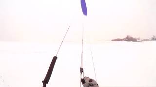 Light wind snowkite session