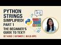 How to Use Strings in Python (Complete Beginner Guide) (Part 1)