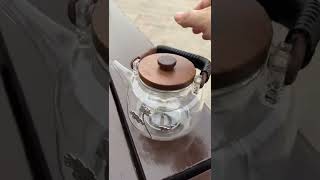 tea set 鑲銀玻璃煮茶壺，蒸煮雙內膽，防燙提梁 茶生活 茶器 茶具 好物推薦42