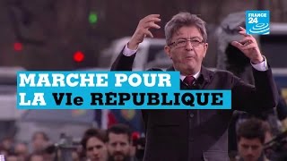 Marche pour la 6e République : un succès pour Mélenchon