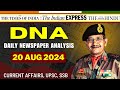 Daily Newspaper Analysis | 20 Aug 2024 | Current Affairs For Defence Aspirants | SSB #upsc #cds