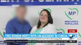 Trei români au murit într-un accident în Turcia