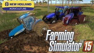 Tratores New Holland Passando no Atoleiro | Farming Simulator 2015 | PT-BR | (Parte 2)