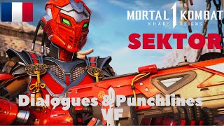 SEKTOR Intros Dialogues & Punchlines VF - Mortal Kombat 1 KHAOS REIGNS