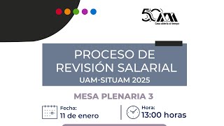 Mesa Plenaria 3. Revisión salarial UAM-SITUAM 2025