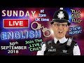 Live English Lesson - 30th September 2018 - Police / Law / Phrasal Verbs / Duncan and Steve