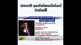 කවුරුත් බලාගෙන සිටි ජනපති අපේක්ෂකයින්ගේ වත්කම් #sinhala #news #politics #2024