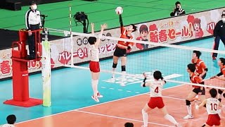 【2023春高決勝】古川学園 vs 誠英 第２セット　北窓絢音、タピア アロンドラ　＜女子バレーボール＞