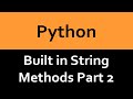 Built in String Methods in Python - Part 2