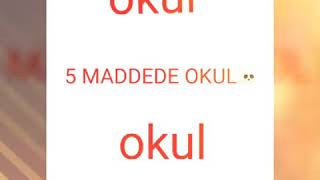 5 MADDE DE OKUL