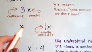 Grade 7 Math #6.2b, One as a coefficient or \