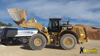 CATERPILLAR 980M WHELL LOADER Loading Trucks #caterpillar #heavyequipment #digger #truck