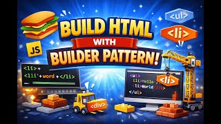 10. Builder Design Pattern in JavaScript | Build HTML Automatically (Real Example)