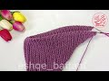 knitting neck warmer بافتنی_دومیل بافت وارمر گردن با دومیل با کور کردن ماشینی 🌺🌺🌺