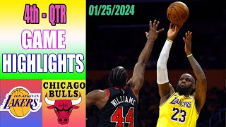 Chicago Bulls vs Los Angeles Lakers Game Highlights 4th QTR Jan 25, 2024 | NBA Highlights 2024