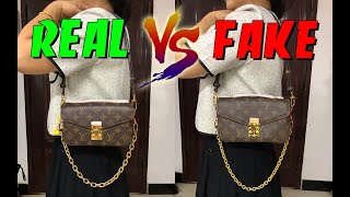 Real vs fake LV Pochette Metis East West Bag from Suplook