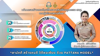 นวัตกรรมสร้างสรรค์คนดีโครงการโรงเรียนคุณธรรม สพฐ.ของผู้บริหารสถานศึกษา ร.ร สามัคคีพิทยาคาร