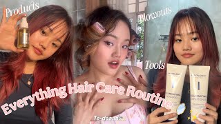 Haircare Routine for dry damaged hair ❄️winter edition❄️🎀🫧✨