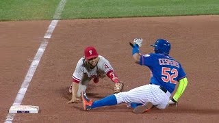 PHI@NYM: Sweeney nabs Cespedes at third to end 6th