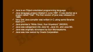 History of Java - Tutorial 1