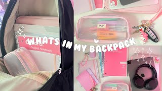 whats in my backpack 🍓🧸 uni essentials + aesthetic