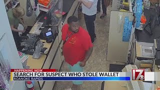Man stole wallet from counter in Roanoke Rapids store, police say
