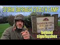 STORM DARRAGH STEALTH CAMPING BEHIND SIGN/BUSHES!!