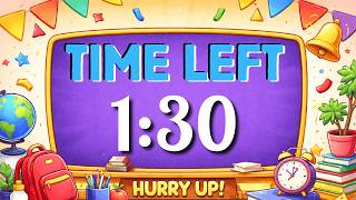 1 Minute 30 Second Classroom Timer ⏰ Quick Transition Countdown